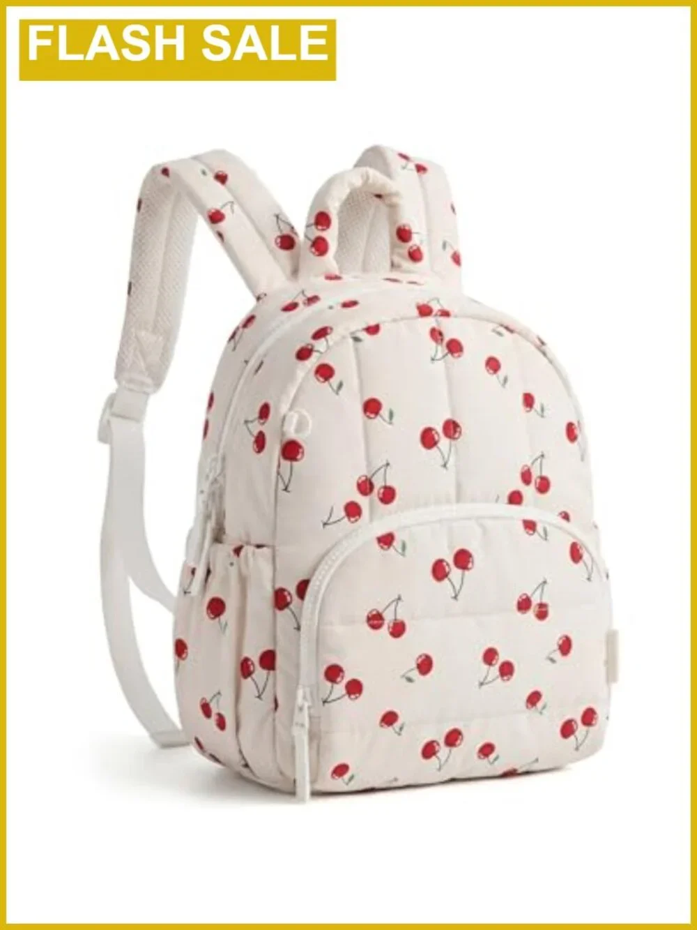 Mini Puffer Backpack Water-Resistant Quilted Convertible Daypack Women's Bag